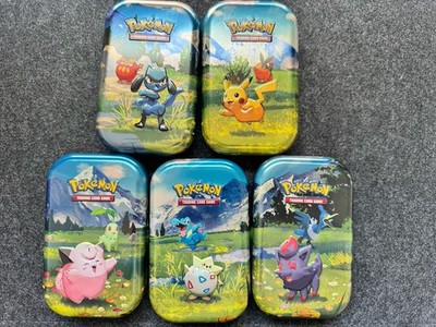 Pokemon Ascended Heroes -- Mini Tins Opened No Packs Full Set Of 5 Empty Tins