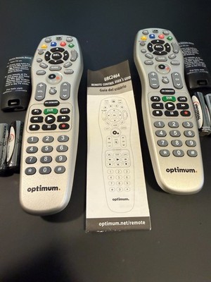 TWO Cablevision Optimum Model URC 2464B00 Universal Remote Controls