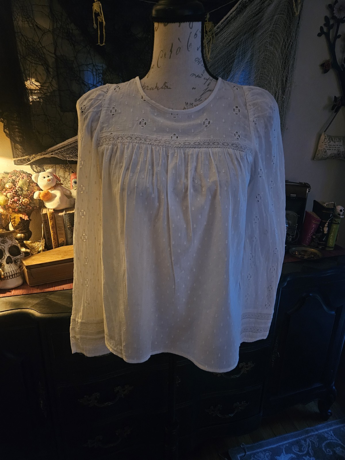 Universal Threads Swiss Dot Blouse Small.  Boho. … - image 1