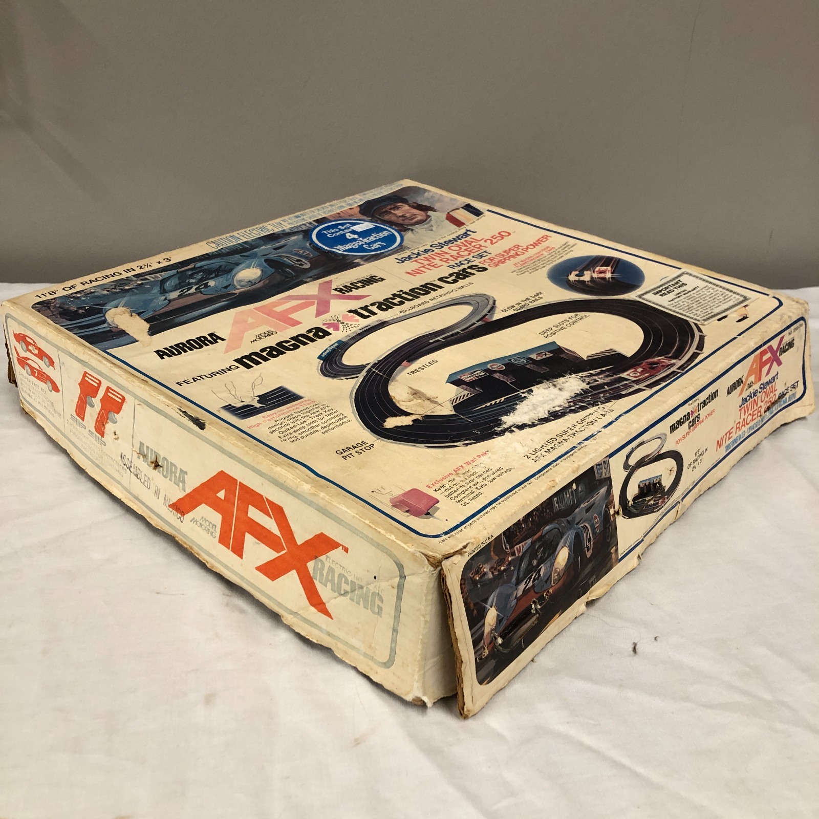 Aurora AFX Slot Car Race Set (Box ONLY) Jackie Stewart Nite Lights | eBay