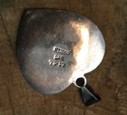 Heart Necklace Pendant TAXCO 925 STERLING Silver Bow Vintage .5 oz 1.5" — photo 4