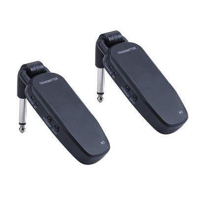 2pcs 6.35mm Universal Electric Guitar Bass Digital Wireless Transmitter Receiver