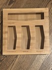 Bamboo Food Storage Bag Organizer, 4 Slot Drawer Holder for Gallon Quart Bags — photo 1