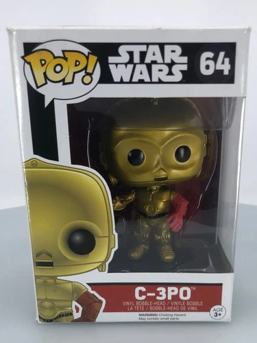 Funko POP! Star Wars The Force Awakens C-3PO #64 Vinyl Figure DAMAGED BOX