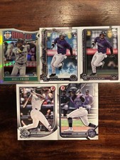 Adael Amador 5 Card LOT! Rookie Of The Year Chrome / Holiday - Colorado Rockies