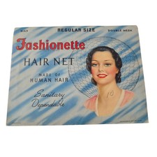 1948 Fashionette Hair Net in Original Envelope Human Hair by The Glenby Company