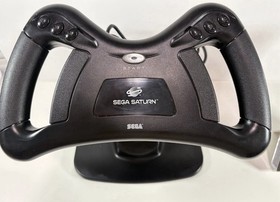 Sega Saturn MK-80107 Arcade Racer Racing Steering Wheel Controller w/Sega Game