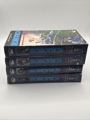 Robotech VHS Lot 4 Tapes Full Length English Versions, Vol 5, 7, 9, 10