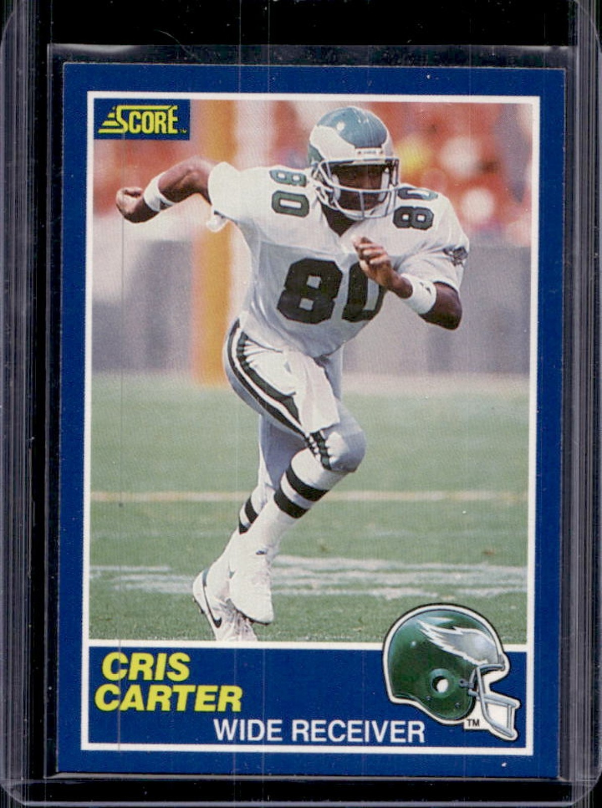 1989 Score Cris Carter Rookie RC #72 Eagles