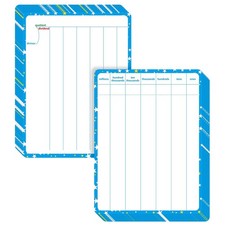 10 Packs Division Whiteboard Card, Double Sided Dry Erase Board Writable and ...