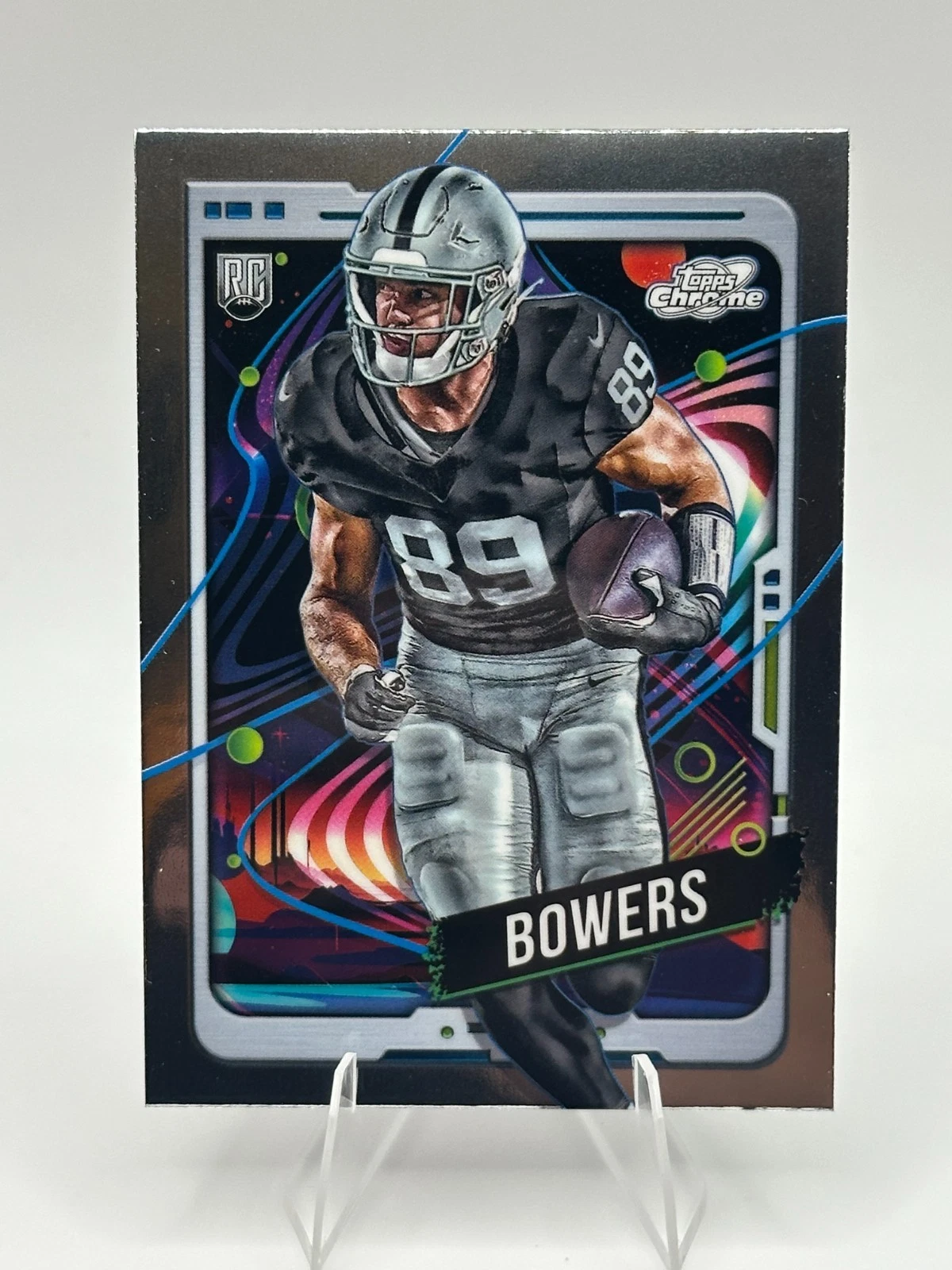 2024 Topps Cosmic Chrome Brock Bowers #149 Refractor Las Vegas Raiders (RC)