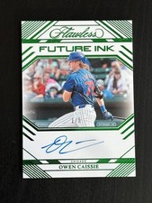 2024 Panini Flawless Owen Caissie ON CARD Auto #d 1/5 Future Ink Marlins Cubs