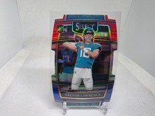 2021 Panini Select Red & Blue Prizm Die Cut #43 Trevor Lawrence Jaguars RC