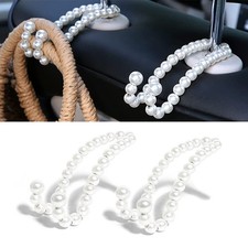 LVBRT Purse Hook for Car, Cute Pearl Bag Hanger for Seat Headrest Organized, ...