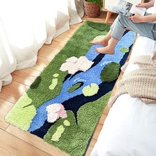 3D Grass Moss Rug Soft Shag Bathroom Rugs Living Room Rug Non Slip Washable R...