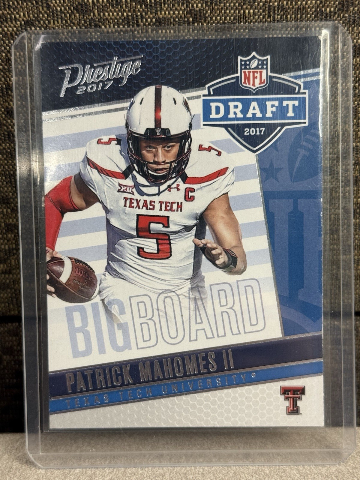 2017 Patrick Mahomes II #1 Prestige NFL Draft Big Board Texas Tech