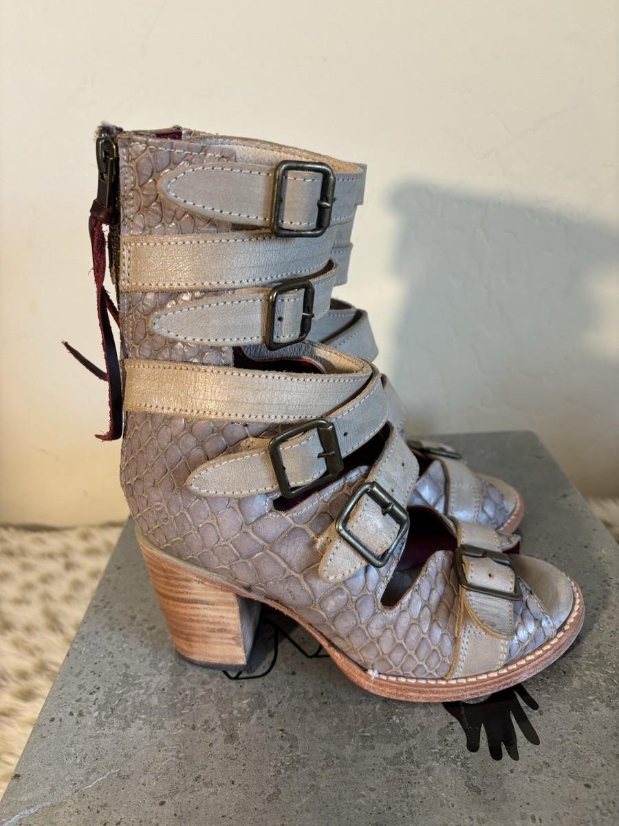 Freebird by Steven Lavender Croc Bonds 7 Leather Sandals View 2
