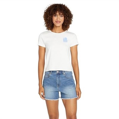 Volcom Womens Stone Step High Rise Denim Short - Size 25