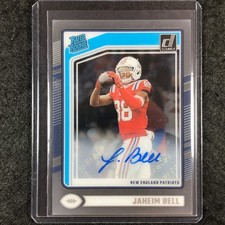 2024 Clearly Donruss Football JAHEIM BELL Rated Rookie Autograph Base #91