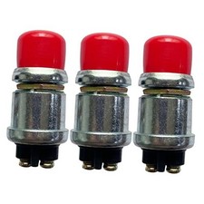 Push Button Momentary Starter Switch, Heavy Duty Momentary Switch for 12V Red