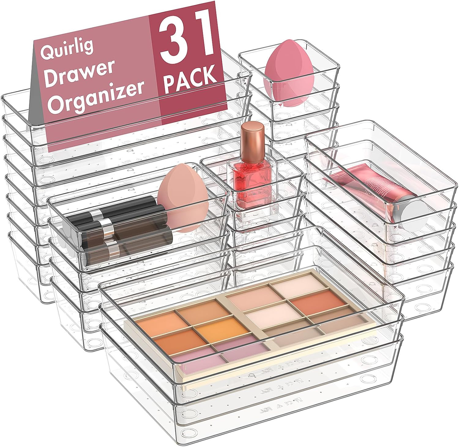 Divisori Cassetti Cucina 31 Pezzi - Organizer Posate e Spezie