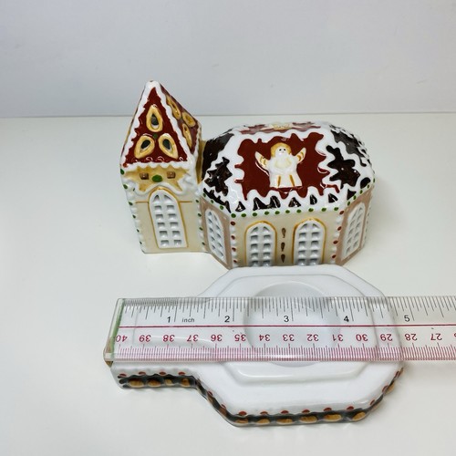 Villeroy Boch Scandinavia Gingerbread Ceramic Church Tea Light holder In Box - Picture 8 of 24