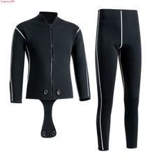 3mm/5mm Neoprene Wetsuit Jacket Pants Diving Suit Mens Surfing Snorkeling Suit