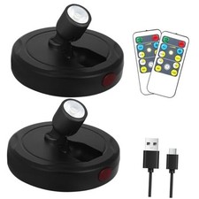 Cordless Spotlight Battery Powered, Indoor Plant Spot Light, chargeable Black