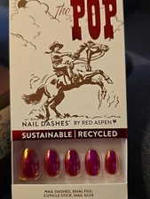 Red Aspen Press On Nails, Short Almond, One Cute Cowpoke, Jaymeson