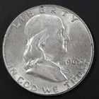 1963 Franklin Half Dollar 90% Silver Nice Luster Light Toning BU/AU US Coin