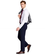 Michael Kors Mens Classic fit Dress Pants 33 / 30 Navy Blue Solid Stretch
