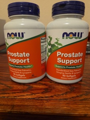 2x NOW Foods Prostate Support 180 total softgels - JULY 2028
