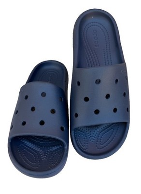 Crocs Classic Slide Sandals Navy Blue Unisex M6 W8 Lightweight Comfort
