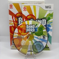 Band Hero (Nintendo Wii, 2009) Complete In Box CIB With Manual