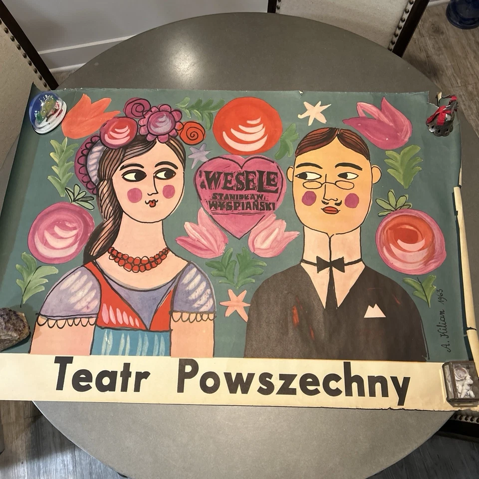 Polnisches Theater Poster Vintage