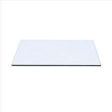 15" x 42" Rectangle Clear Tempered Glass Table Top 3/8" Thick - Flat Polish Edge