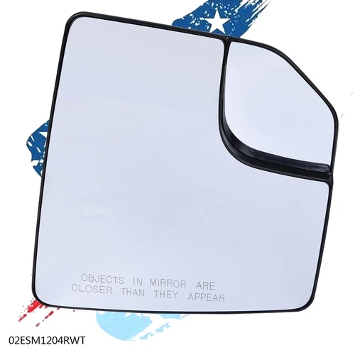 Mirror Glass w/ Spotter Passenger Side Fit For 2015-2018 Ford F-150 Pickup Truck