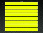 8 x YELLOW FLUORESCENT HI VIZ VINYL STRIPS 150mm x 15mm - BIKES - HELMETS