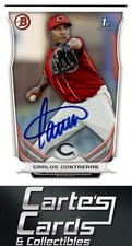 Carlos Contreras 2014  Bowman Prospects #BP65 Reds TTM/IP Signed Autographed