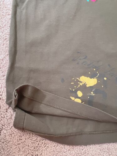Polo Ralph Lauren Green PEACE LOVE Classic Fit Polo Shirt Size 2XL NWT rare - Picture 5 of 9