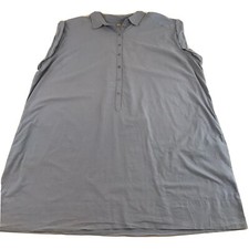 ASOS Dress Womens 24 Half Button Shirt Shift Flutter Sleeve Light Blue Ladies