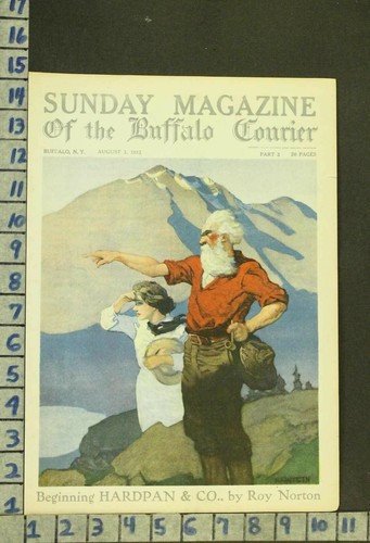 1913 ILLUS WYETH TRAVEL EXPLORER MOUNTAINEER PIONEER ADVENTURE COVER RN81