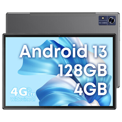CHUWI 10.1'' Android 13 Tablet 128GB Octa Core up to 2.6Ghz Tablet 4G LTE