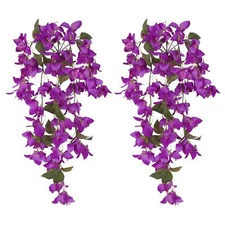 Bougainvillea Artificial Hanging Flowers 2PCS Faux Trailing Plants Fake Flowe...