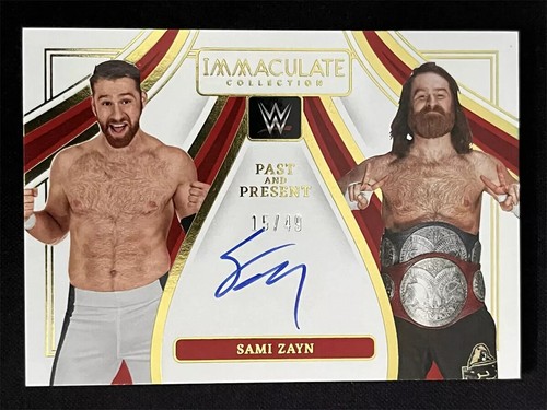 2023 Panini Immaculate Collection Sami Zayn Past And Present Autographs Auto /49 - Picture 2 of 2