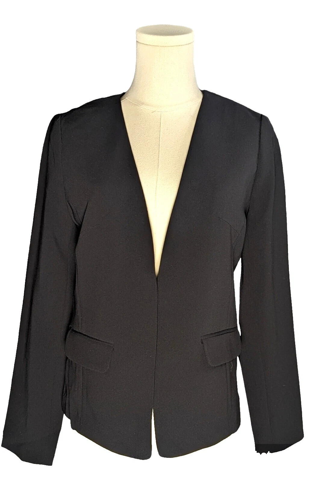 Talbots negro sólido abrigos, chaquetas y chalecos para Mujeres