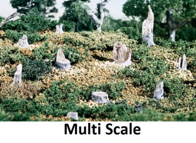 Multi Scale- CUT STUMPS -  PACK OF 14 PCS - WOO-S31