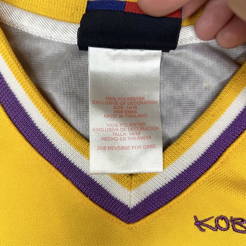 Vintage 90s Y2K NBA Majestic Kobe Bryant Lakers Jersey Youth Size Large (14-16) - Picture 10 of 10
