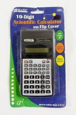 Bazic Products 10-Digit Scientific Calculator with Flip Cover, Black (3003) NEW