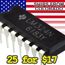 LM324N Quad Operation Amplifier (Op Amp) - 3V to 32V